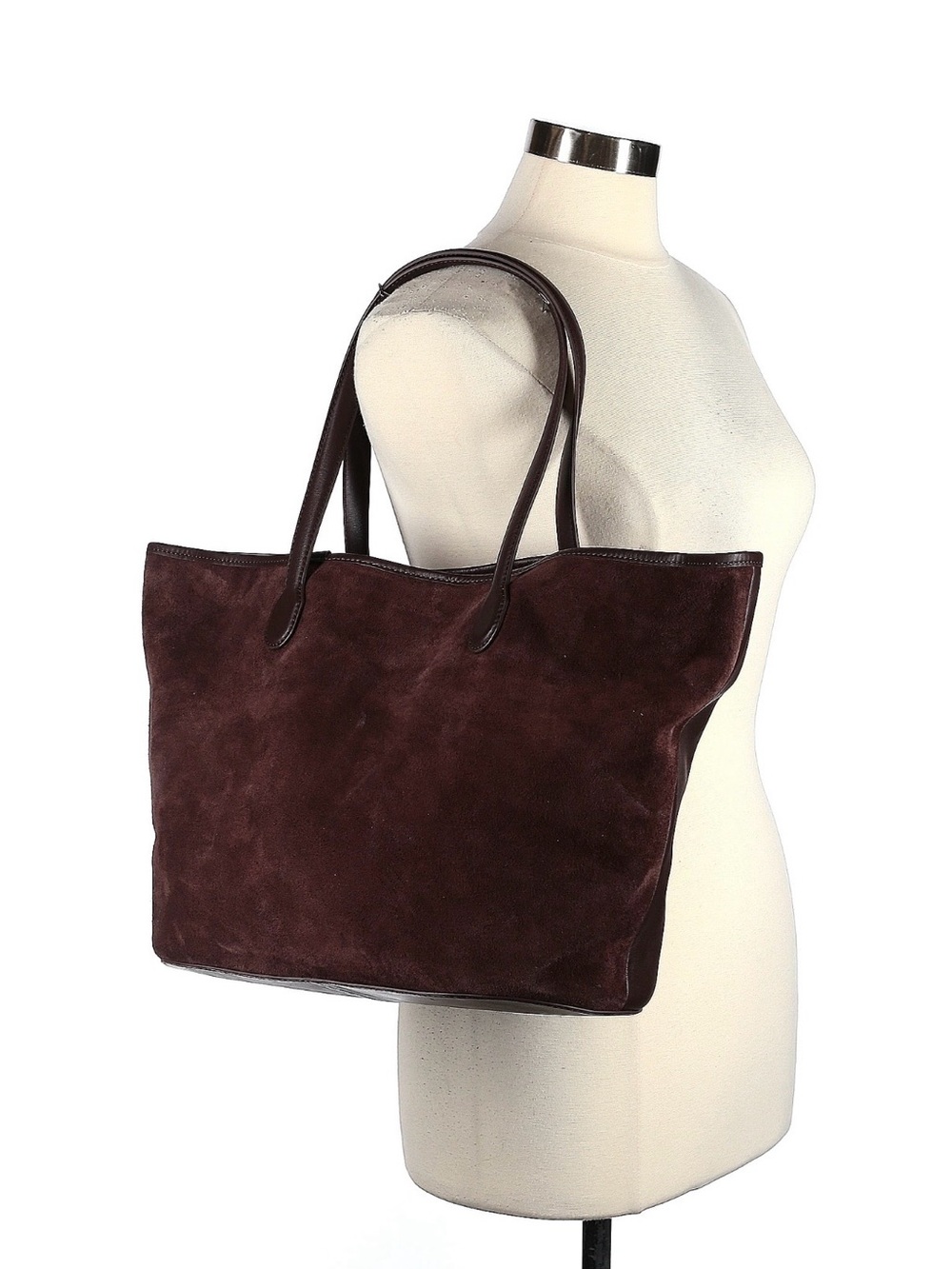 J. Crew Dark Brown Suede Tote